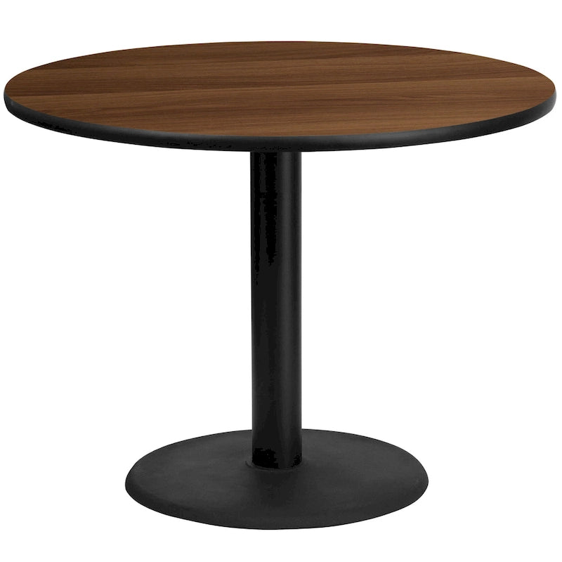 Plateau de table stratifié rond de 42 avec base de table ronde de 24