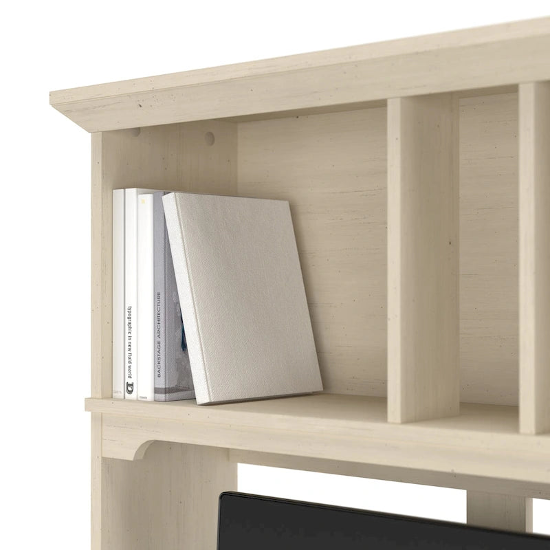 Bureau d'angle en L 60W Salinas de Bush Furniture avec armoire de rangement