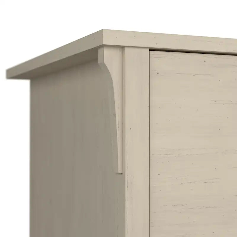 Bureau d'angle en L 60W Salinas de Bush Furniture avec armoire de rangement