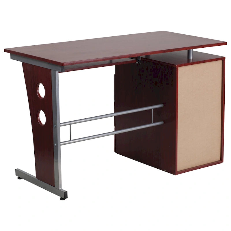 Bureau informatique 3 tiroirs avec tablette clavier