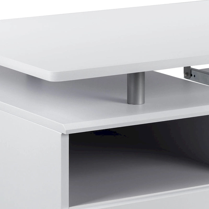 Bureau informatique 3 tiroirs avec tablette clavier