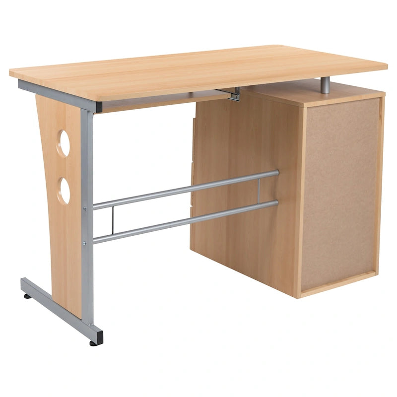Bureau informatique 3 tiroirs avec tablette clavier