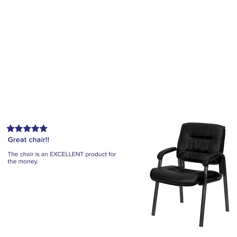 Fauteuil de réception en cuir souple LeatherSoft avec cadre gris titane