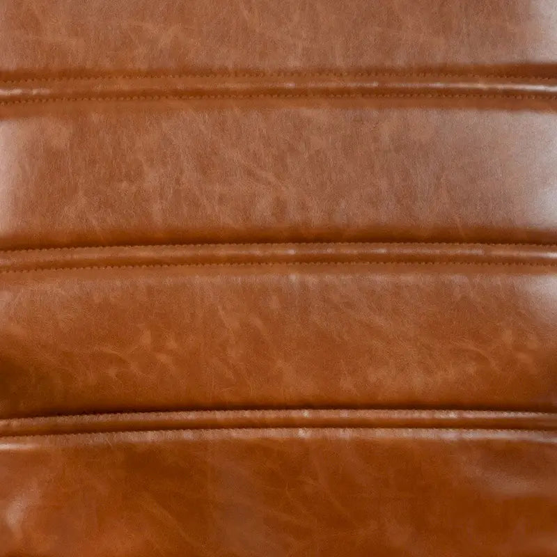 Fauteuil de bureau pivotant en cuir synthétique avec dossier mi-haut