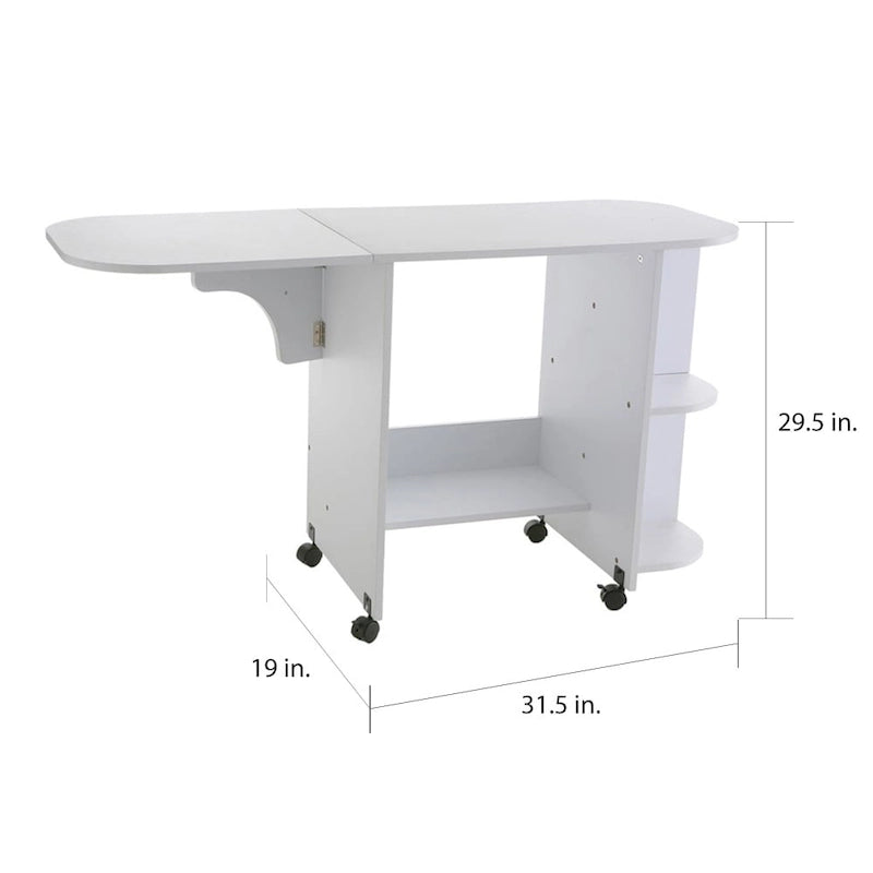 Table de couture pliante blanche SEI Furniture