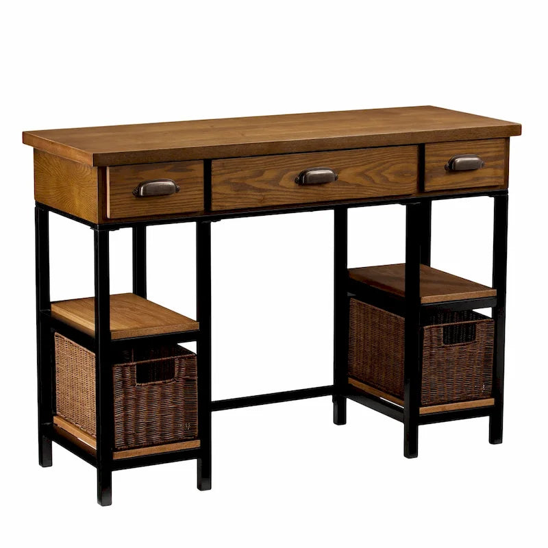 Bureau en bois industriel SEI Furniture Dandelion