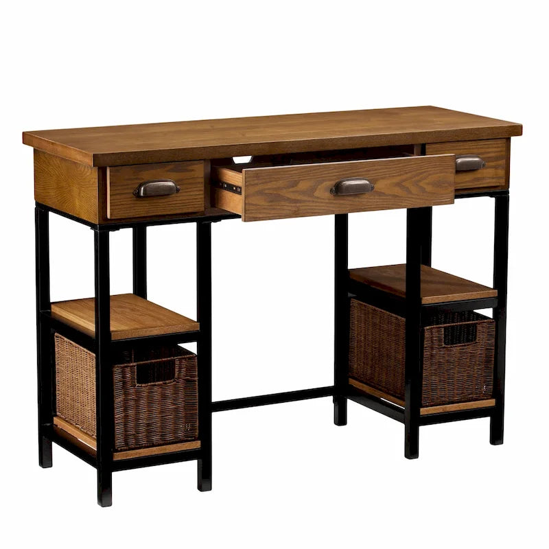 Bureau en bois industriel SEI Furniture Dandelion
