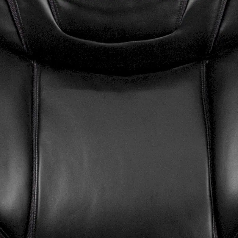 Chaise de bureau ergonomique pivotante en cuir pleine fleur, grande taille