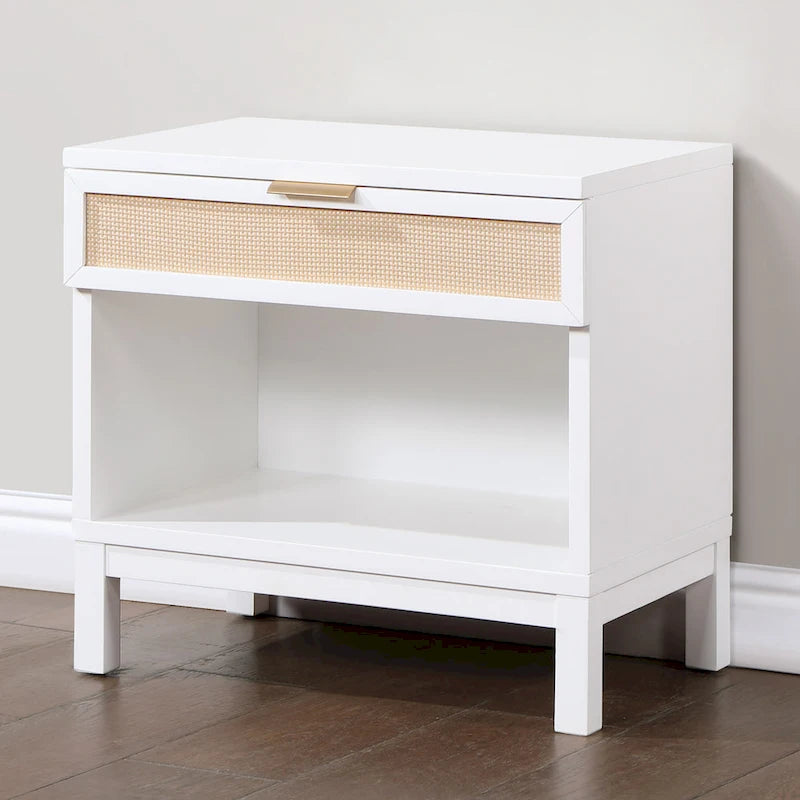 Table de chevet Brighten Cane à 1 tiroir par Greyson Living
