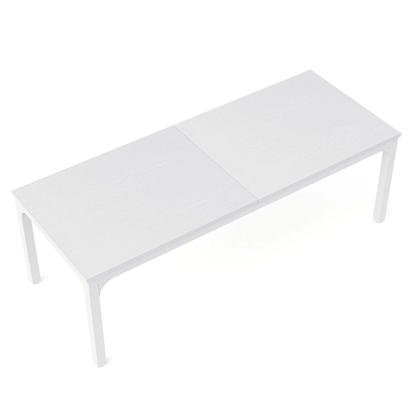 Bureau de direction double poste de travail de 78,74 pouces avec pieds en métal pour bureau à domicile, bureau d'ordinateur pour deux personnes (table uniquement)