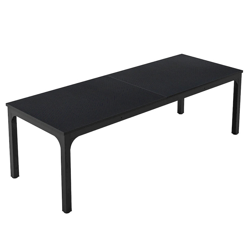 Bureau de direction double poste de travail de 78,74 pouces avec pieds en métal pour bureau à domicile, bureau d'ordinateur pour deux personnes (table uniquement)