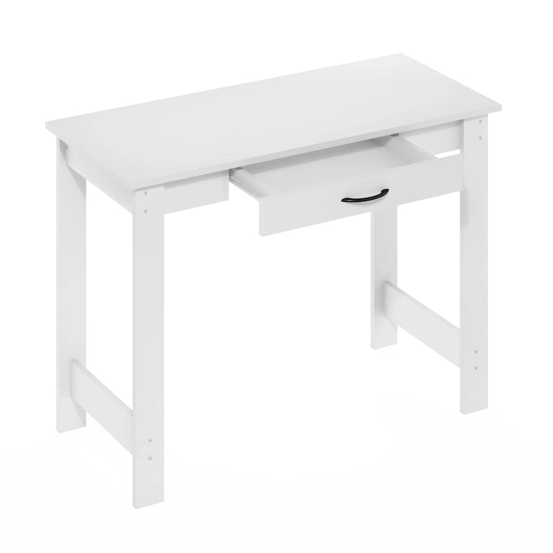 Furinno JAYA Bureau avec tiroir, Blanc
