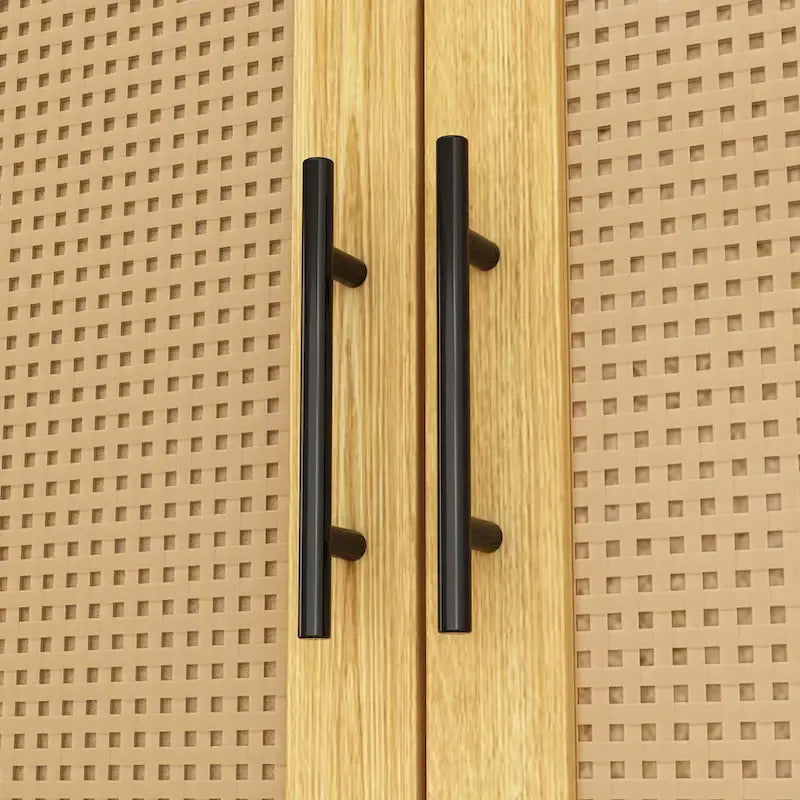 Placard penderie en bois avec tringle et tiroirs - Organiseur de rangement