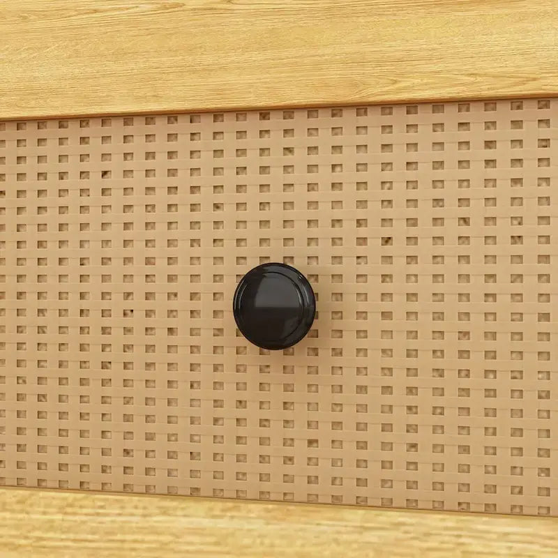 Placard penderie en bois avec tringle et tiroirs - Organiseur de rangement
