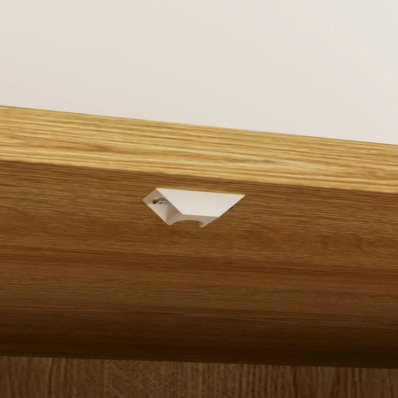 Placard penderie en bois avec tringle et tiroirs - Organiseur de rangement