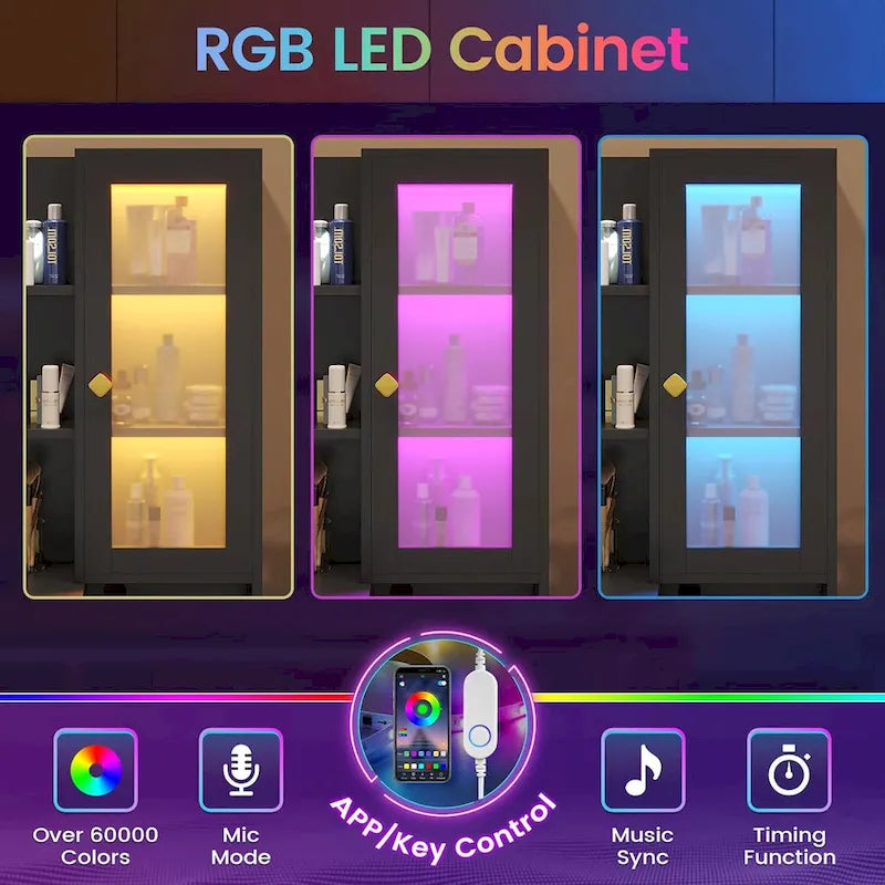 Ampoules de maquillage pour coiffeuse et armoires RGB avec tiroirs de rangement et étagères