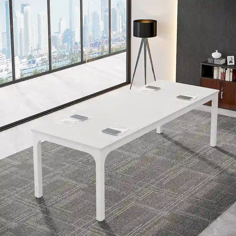 Table de conférence de séminaire d'affaires rectangulaire de 6,5 pieds