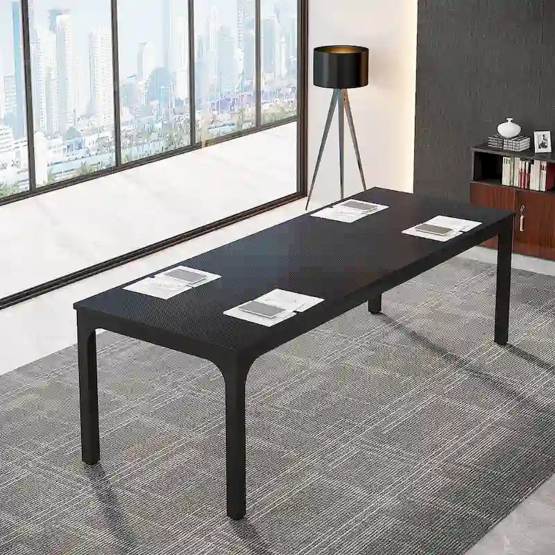 Table de conférence de séminaire d'affaires rectangulaire de 6,5 pieds