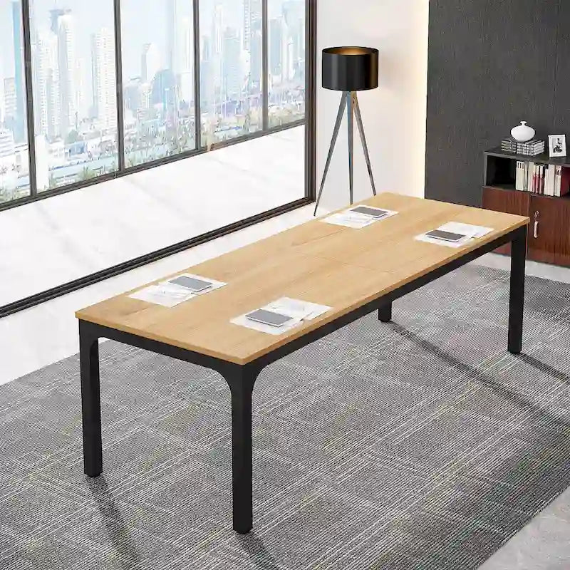 Table de conférence de séminaire d'affaires rectangulaire de 6,5 pieds