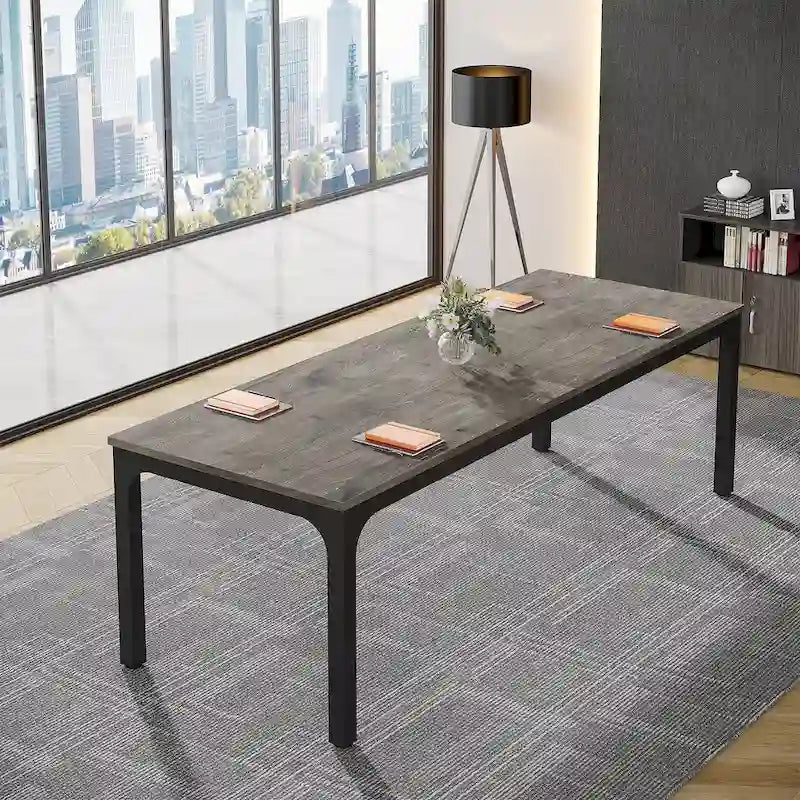Table de conférence de séminaire d'affaires rectangulaire de 6,5 pieds