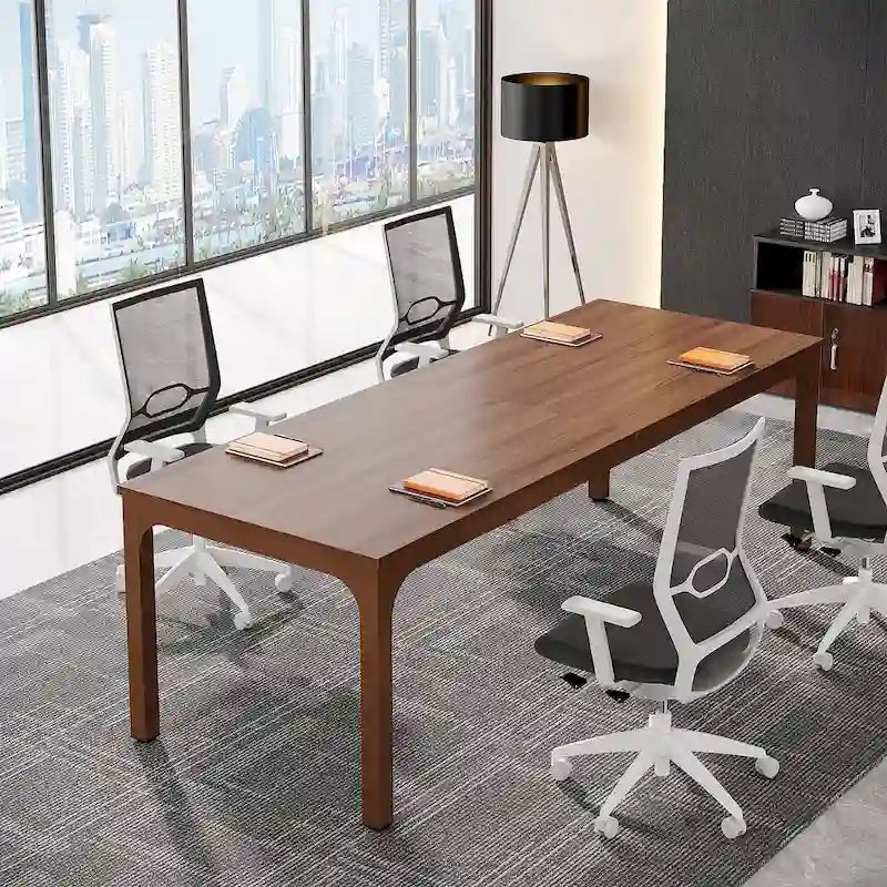 Table de conférence de séminaire d'affaires rectangulaire de 6,5 pieds