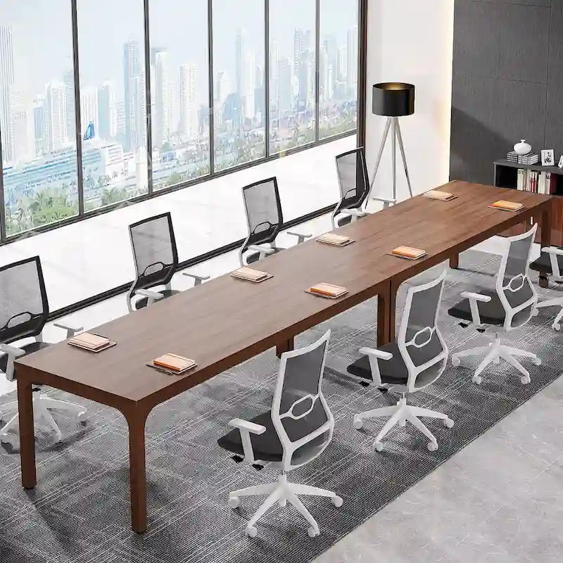 Table de conférence de séminaire d'affaires rectangulaire de 6,5 pieds