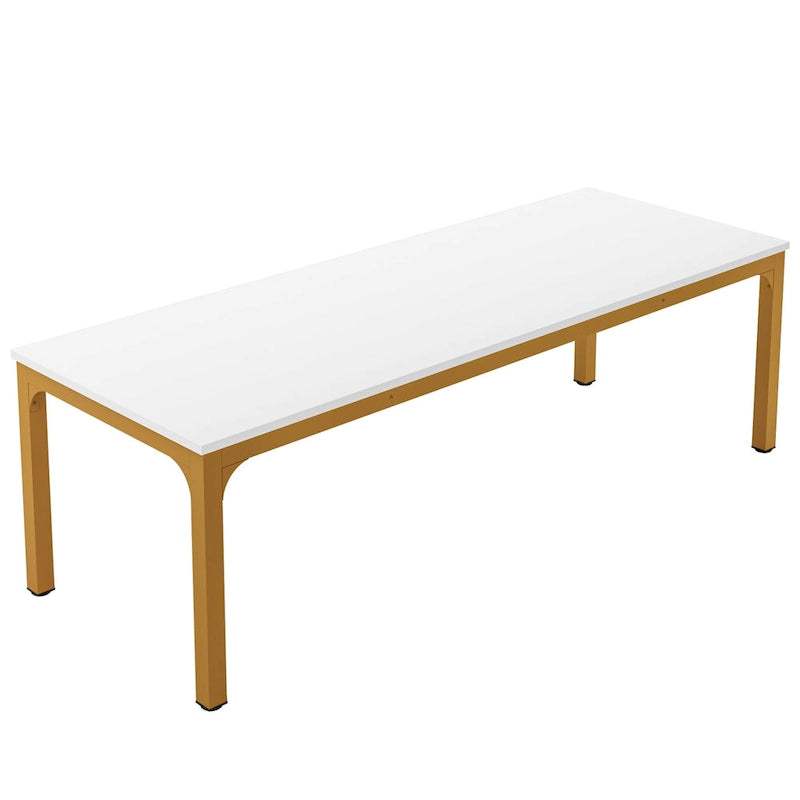 Table de conférence de séminaire d'affaires rectangulaire de 6,5 pieds