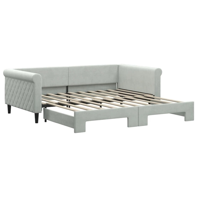 vidaXL Lit de repos Rembourré Canapé de jour pour Chambre à coucher Salon Velours