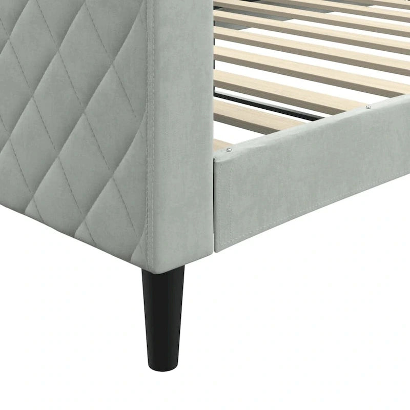 vidaXL Lit de repos Rembourré Canapé de jour pour Chambre à coucher Salon Velours