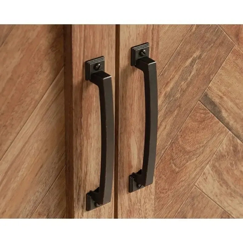 Armoire-penderie rustique à chevrons FarmHouse à 1 tiroir - 57,15 cm (L) x 82,04 cm (l) x 150,62 cm (H)