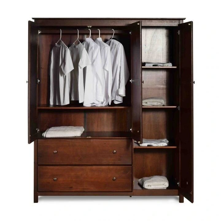 Armoire de chambre en finition bois de cerisier - 72 H x 59.5 L x 21.5 P
