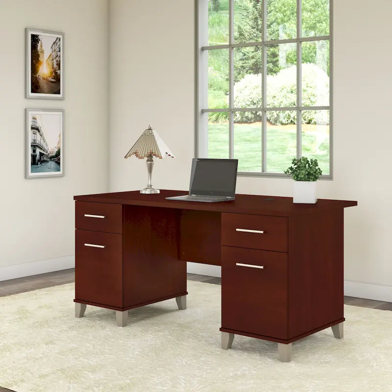 Bureau d'ordinateur de 60 po Bush Furniture Somerset avec tiroirs