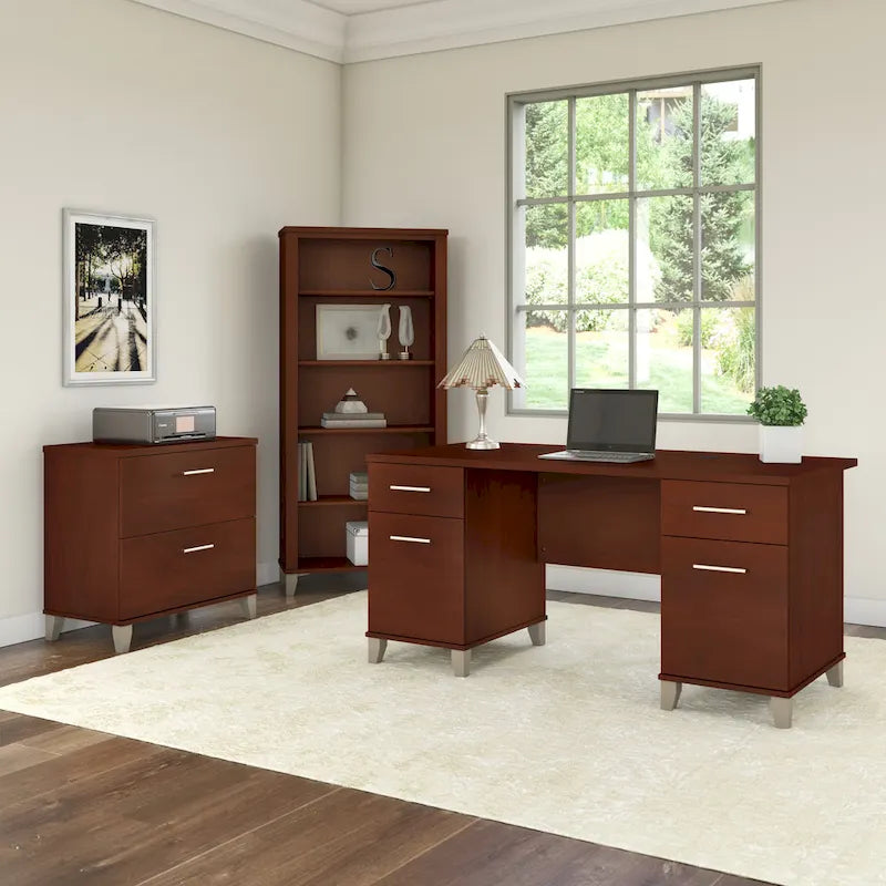 Bureau d'ordinateur de 60 po Bush Furniture Somerset avec tiroirs
