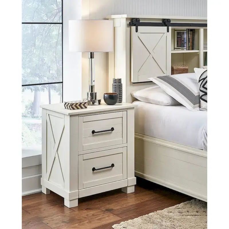 Collection de chambre à coucher Simply Solid Shanna 6 pièces en bois massif avec rangement