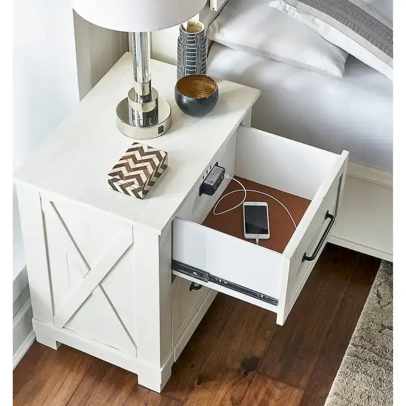 Collection de chambre à coucher Simply Solid Shanna 6 pièces en bois massif avec rangement