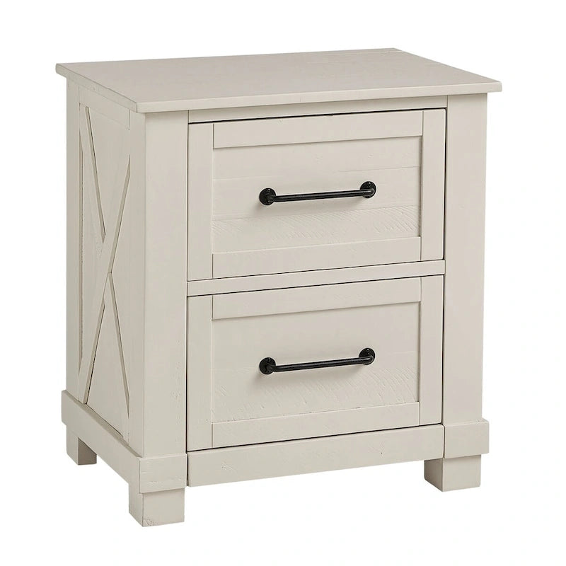 Collection de chambre à coucher Simply Solid Shanna 6 pièces en bois massif avec rangement