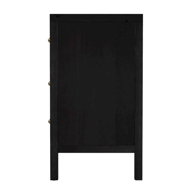 Commode large en bois à 6 tiroirs Nora