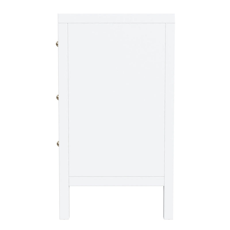 Commode large en bois à 6 tiroirs Nora