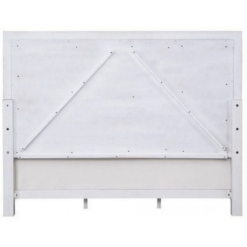 Lit Queen avec rembourrage en tissu capitonné, blanc et gris