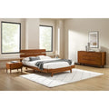 Dylan 4pc Queen Platform Bedroom Set with Dresser in Copper