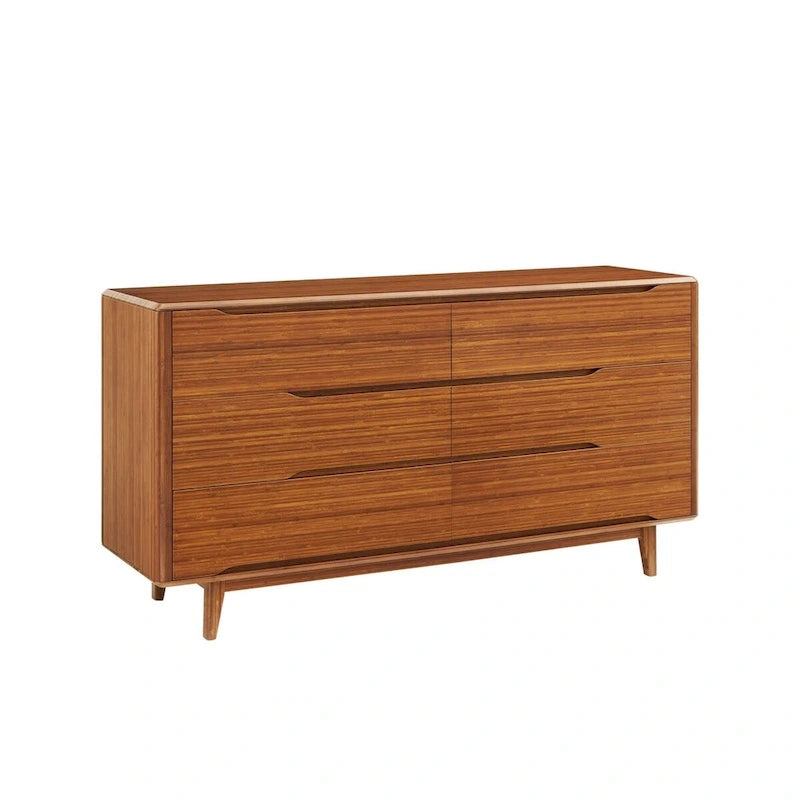 Ensemble de chambre à coucher 4 pièces Dylan Queen avec commode, couleur cuivre