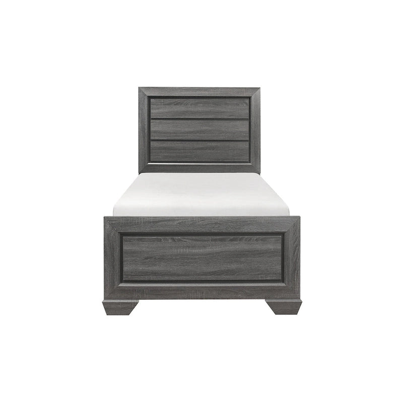 Ensemble de chambre moderne à 3 pièces Valli gris
