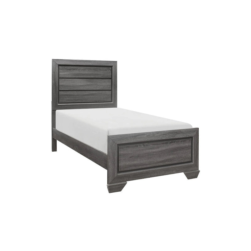 Ensemble de chambre moderne à 3 pièces Valli gris