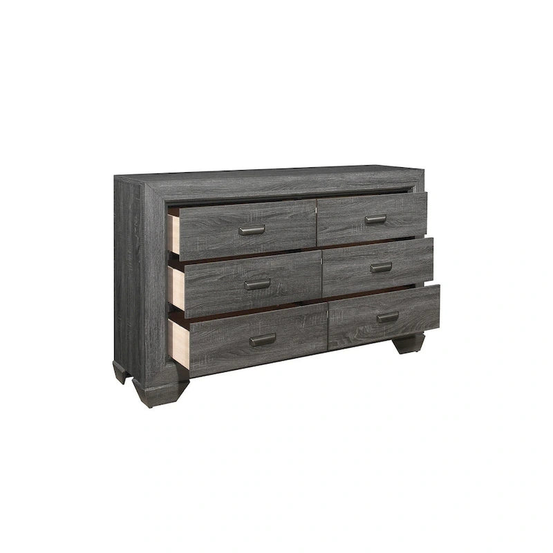Ensemble de chambre moderne à 3 pièces Valli gris