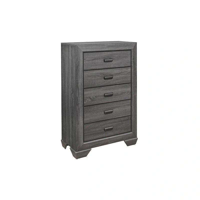 Ensemble de chambre moderne à 3 pièces Valli gris