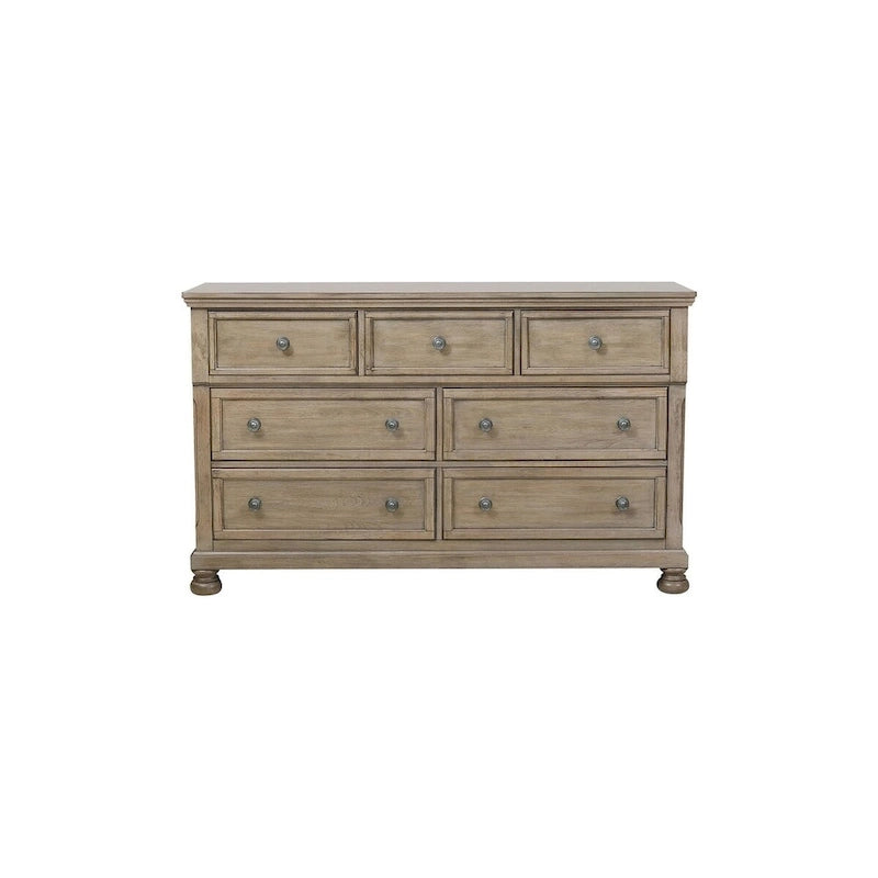 Ensemble de chambre à coucher Donald 3 pièces moderne gris avec lit traîneau de rangement et plateforme