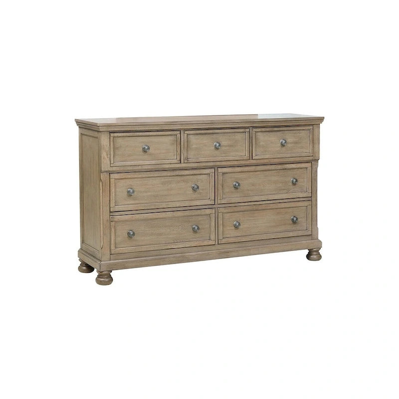Ensemble de chambre à coucher Donald 3 pièces moderne gris avec lit traîneau de rangement et plateforme