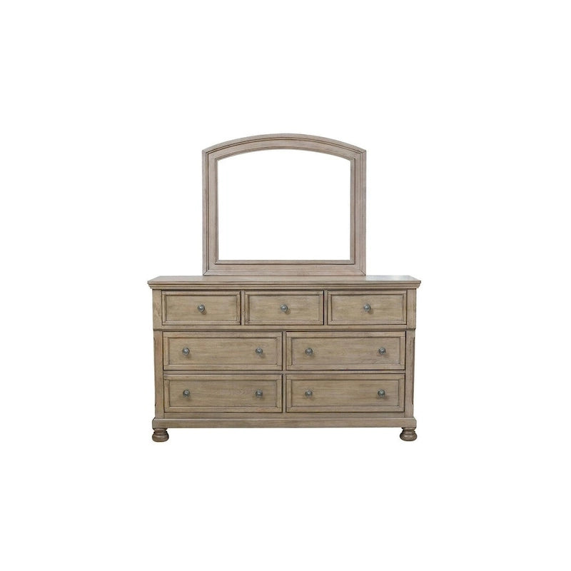 Ensemble de chambre à coucher Donald 3 pièces moderne gris avec lit traîneau de rangement et plateforme