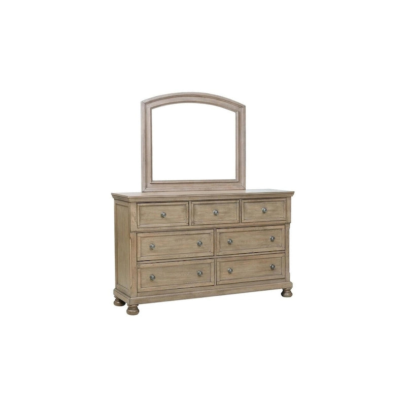 Ensemble de chambre à coucher Donald 3 pièces moderne gris avec lit traîneau de rangement et plateforme