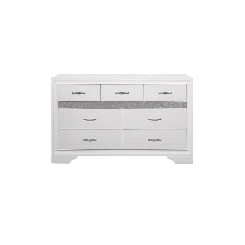 Lit plateforme de rangement Beatrice 4 pièces moderne en similicuir blanc